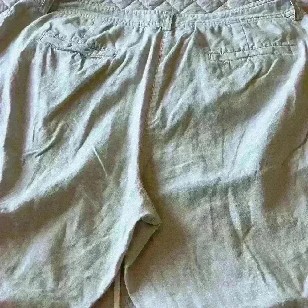 Jones New York linen/Cotten blend capris kaki - Picture 6 of 8